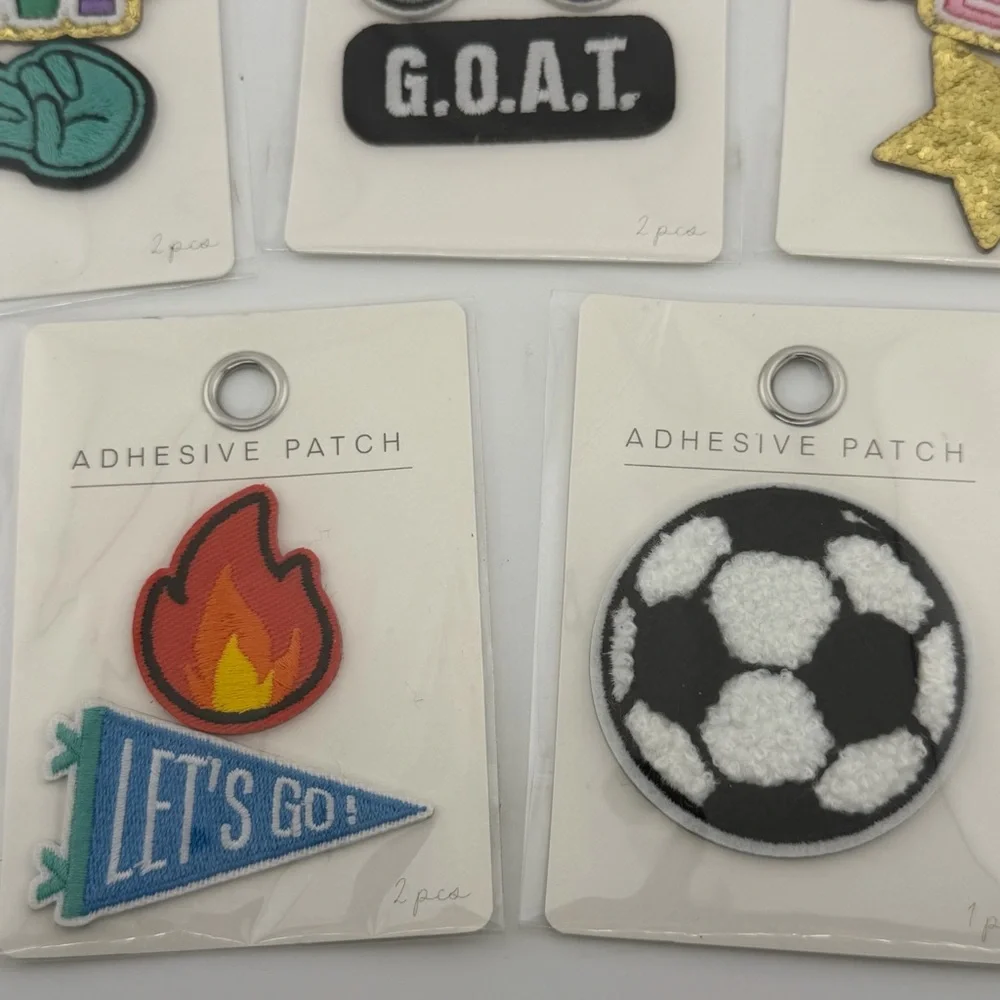 Sports Gaming Themed Patches - Lot of 5 Packs